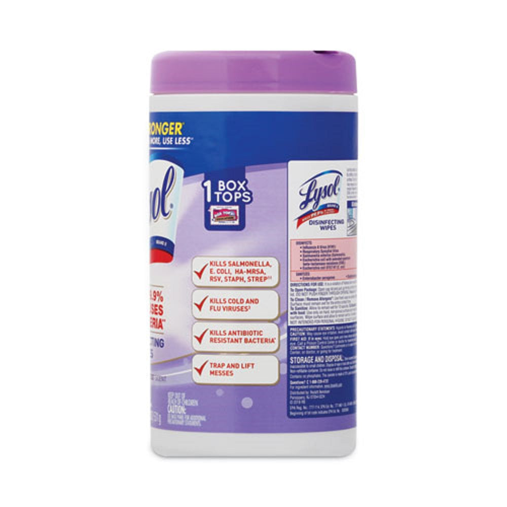 LYSOL DISINFECTING WIPES - EARLY MORNING BREEZE - 80 WIPES/CANISTER - 6 CANISTERS/CARTON