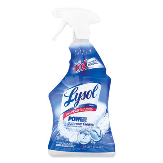 LYSOL DISINFECTANT BATHROOM CLEANERS - LIQUID - ATLANTIC FRESH - 22 oz TRIGGER SPRAY BOTTLE - 6/CARTON