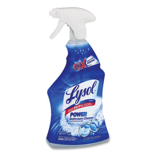 LYSOL DISINFECTANT BATHROOM CLEANERS - LIQUID - ATLANTIC FRESH - 22 oz TRIGGER SPRAY BOTTLE - 6/CARTON