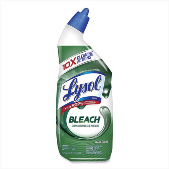 LYSOL  DISINFECTANT TOILET BOWL CLEANER WITH BLEACH - 24 oz