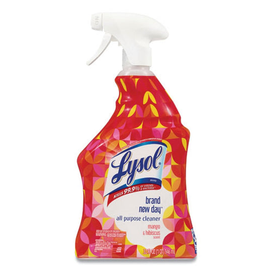 LYSOL READY-TO- USE ALL-PURPOSE CLEANER - MANGO AND HIBISCUS - 32 oz - SPRAY BOTTLE