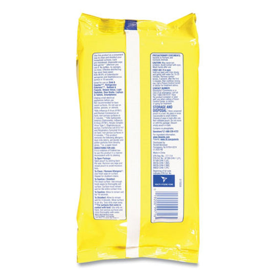 LYSOL DISINFECTING WIPES FLATPACKS - LEMON AND LIME BLOSSOM - 80 WIPES/FLAT PACK