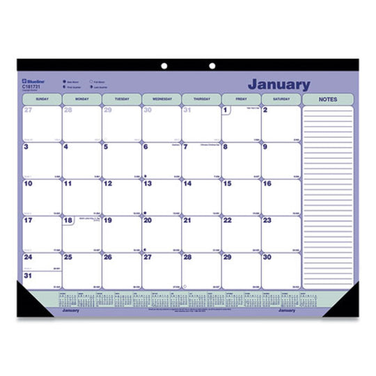 MONTHLY DESK PAD CALENDAR - JAN to DEC - 2022