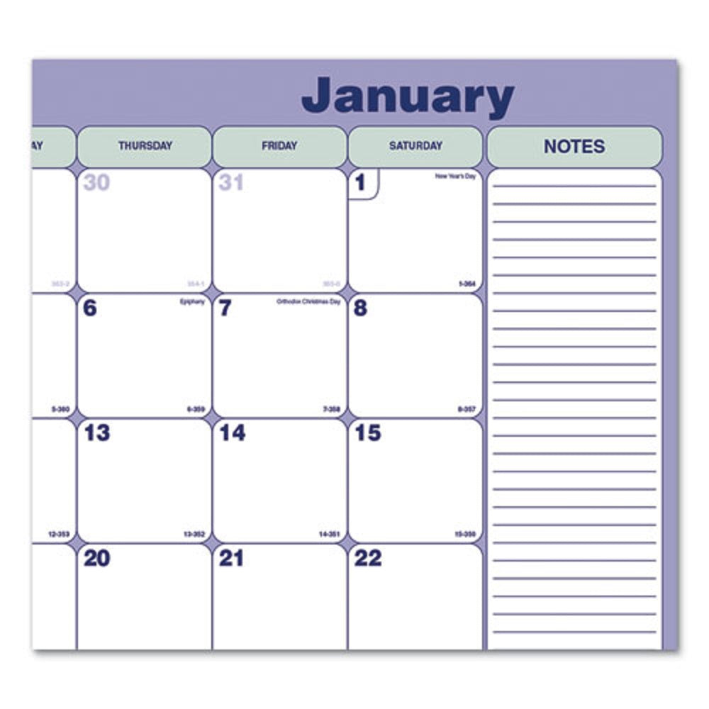 MONTHLY DESK PAD CALENDAR - JAN to DEC - 2022