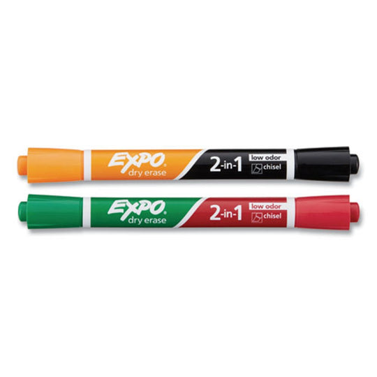 EXPO 2 in 1 DRY ERASE MARKERS