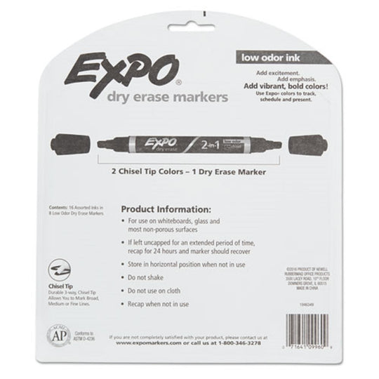 EXPO 2 IN 1 DRY ERASE MARKERS