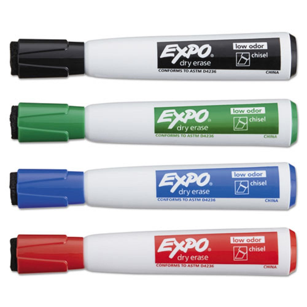 EXPO ERASER CAP MAGNETIC, DRY ERASE MARKER SET