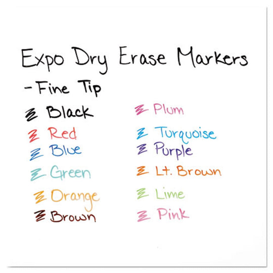 EXPO LOW ODOR DRY-ERASE MARKERS