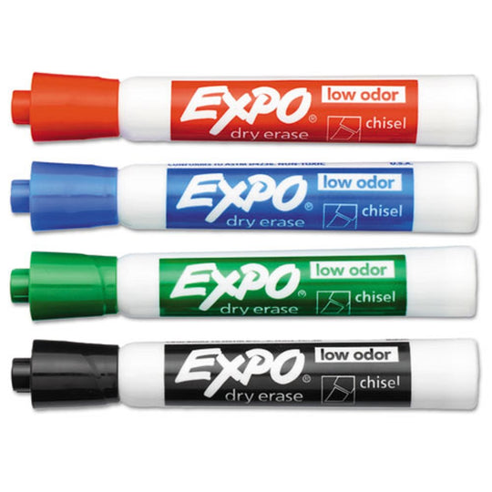 EXPO LOW ODOR DRY ERASE MARKERS