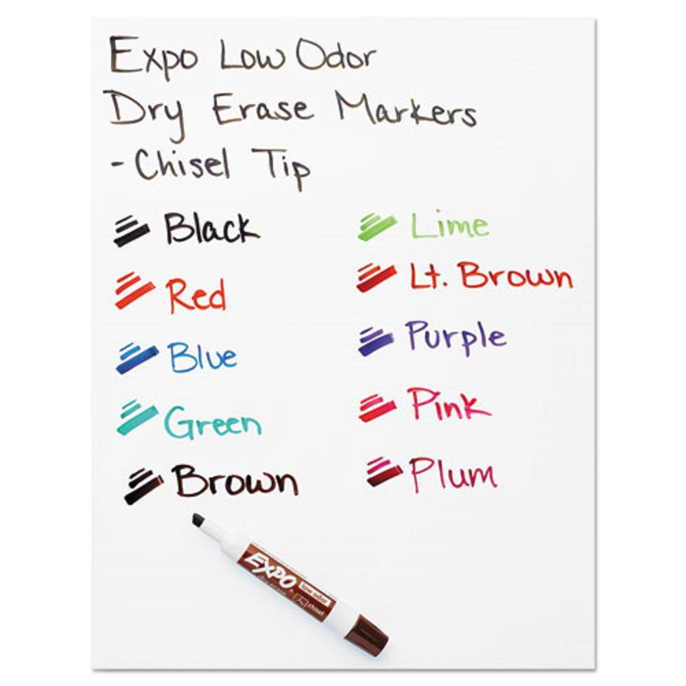 EXPO LARGE BARREL DRY-ERASE MARKERS