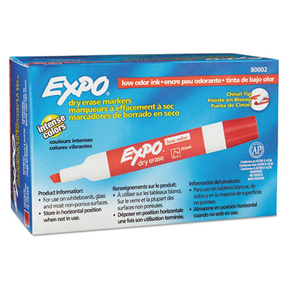 EXPO LARGE BARREL DRY ERASE MARKERS