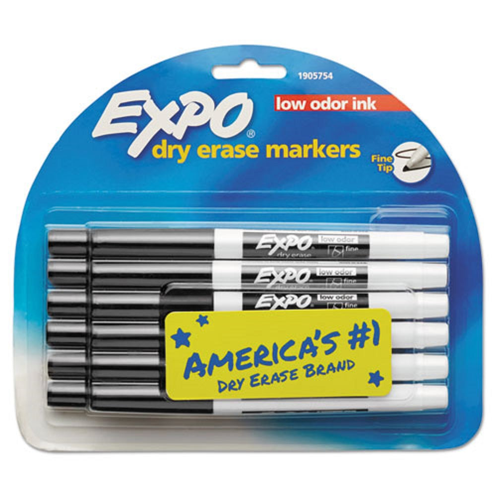 EXPO LOW ODER DRY-ERASE FINE TIP MARKERS