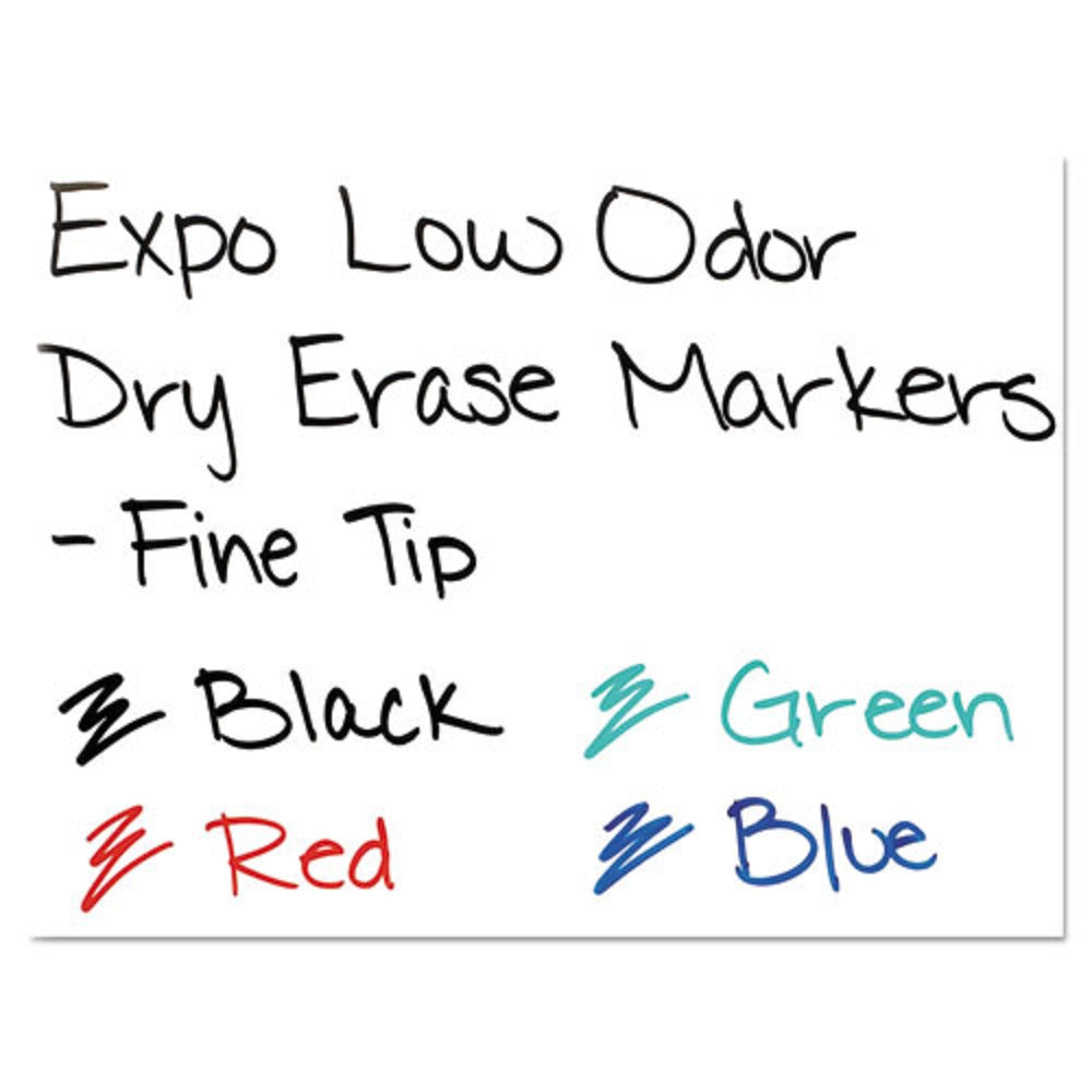 EXPO LOW ODER DRY-ERASE FINE TIP MARKERS