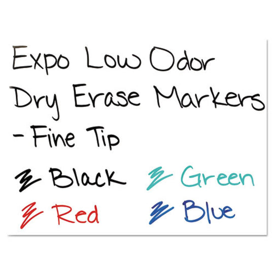 EXPO LOW ODER DRY-ERASE FINE TIP MARKERS