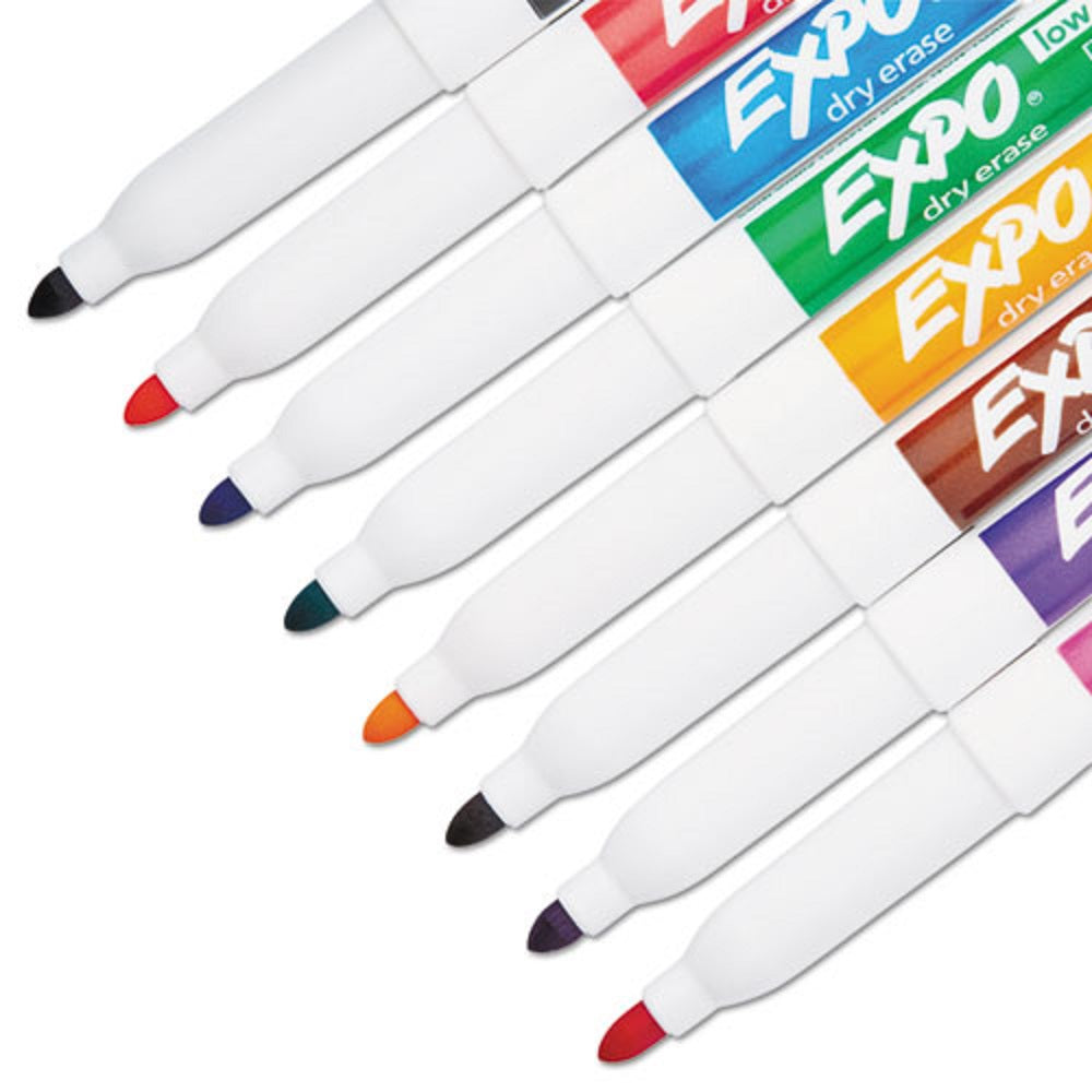 EXPO LOW ODOR DRY-ERASE FINE TIP MARKERS