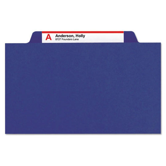 EIGHT SECTION PRESSBOARD TOP TAB CLASSIFICATION FOLDERS W/SAFESHIELD FASTENERS