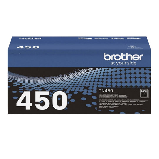 BROTHER TN450 HIGH YIELD TONER CARTRIDGE, BLACK