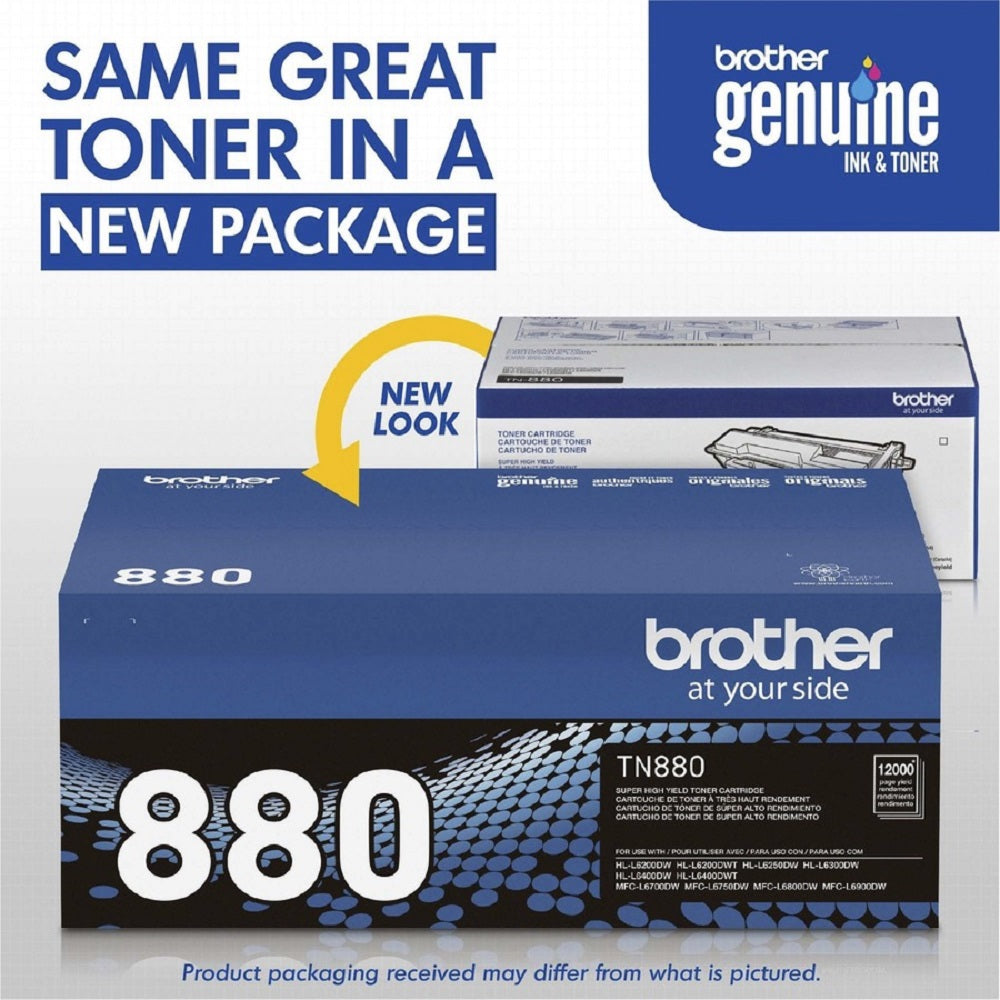 BROTHER GENUINE TN880 SUPER HIGH YIELD MONO LASER TONER CARTRIDGE, BLACK