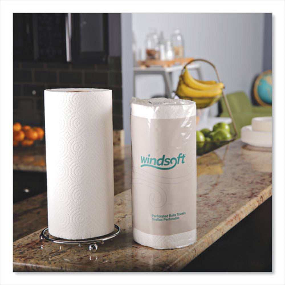 WINDSOFT KITCHEN ROLL TOWELS, 2 PLY - WHITE - 100/ROLL