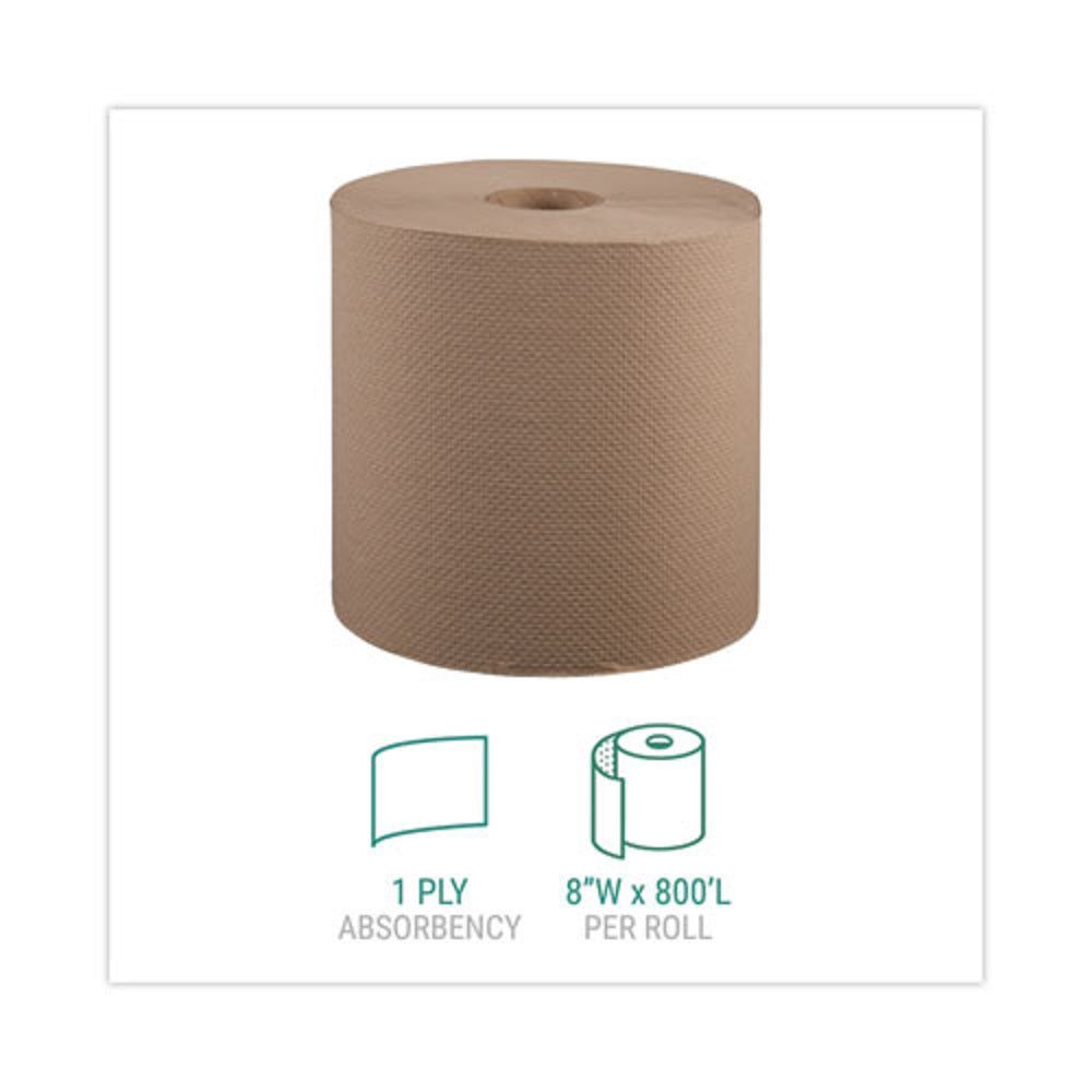 WINDSOFT HARDWOUND ROLL TOWELS - NATURAL - 6 ROLL/CARTON