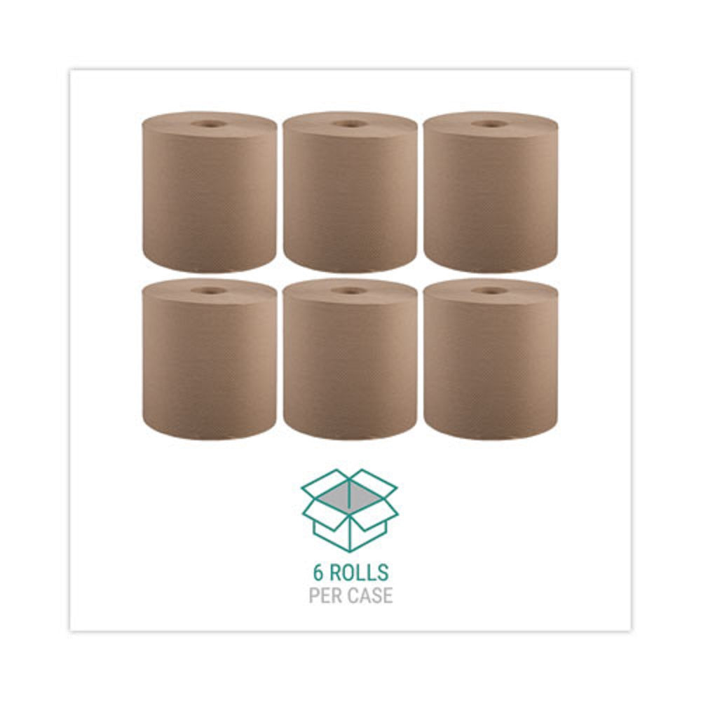 WINDSOFT HARDWOUND ROLL TOWELS - NATURAL - 6 ROLL/CARTON