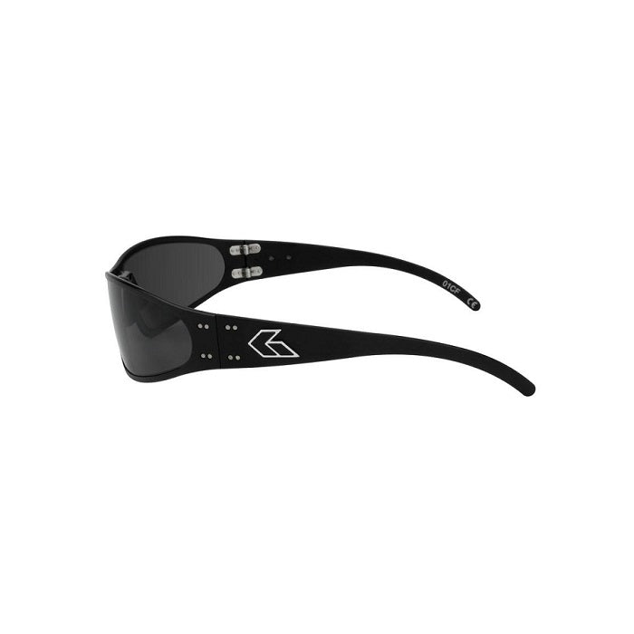 GATORZ WRAPTOR POLARIZED - BLACK FRAME / SMOKED POLARIZED