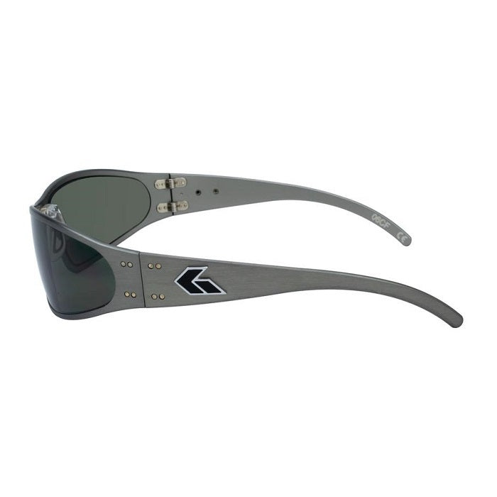 GATORZ WRAPTOR GUN METAL / EMERALD POLARIZED LENS