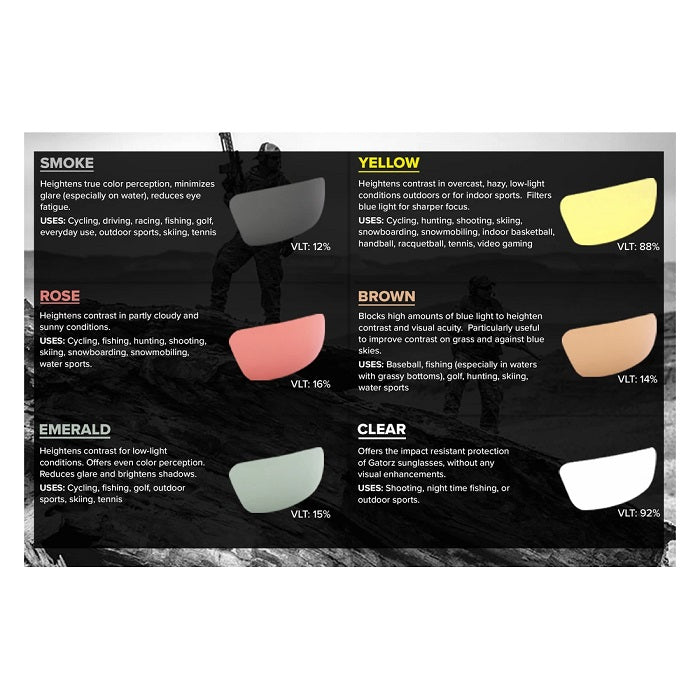 GATORZ WRAPTOR BLACKOUT - ROSE POLARIZED LENS